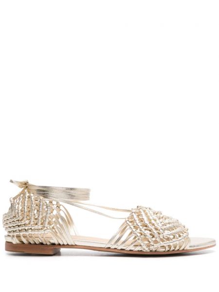 Sandale din piele Paloma Barcelo auriu