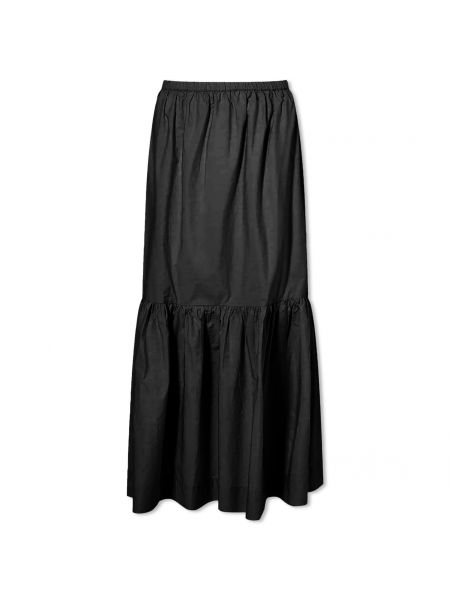Длинная юбка Ganni черная