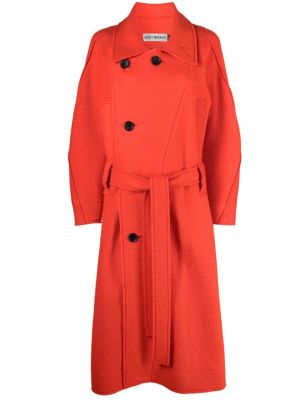 Kabát Issey Miyake oranžový