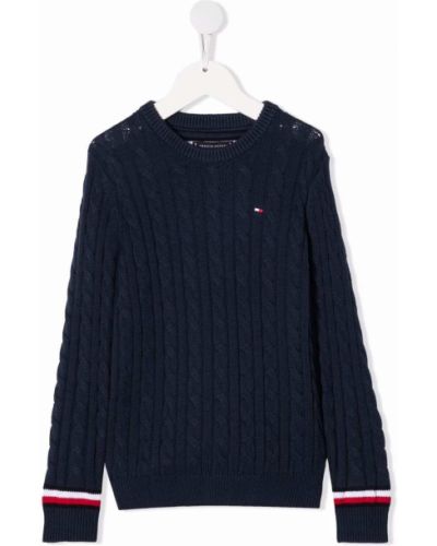 Lang genser for jenter Tommy Hilfiger Junior blå