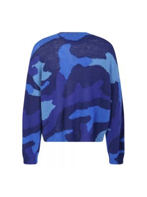 Jersey de lana con estampado de tela jersey Valentino azul