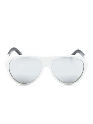 Okulary przeciwsłoneczne Moncler Eyewear białe