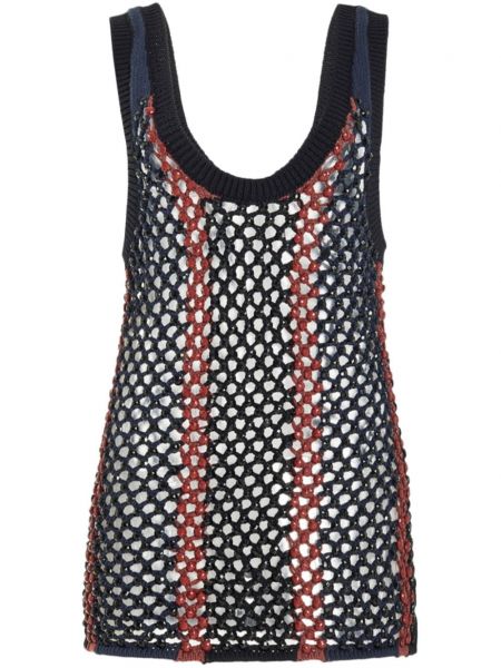 Tanktop i mesh Diotima blå