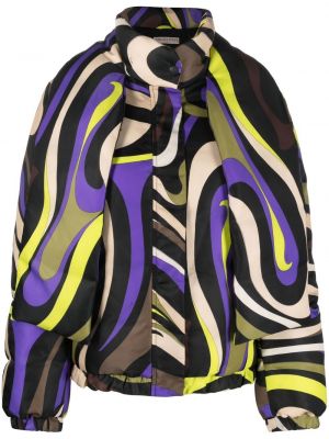 Duga jakna s printom Pucci ljubičasta