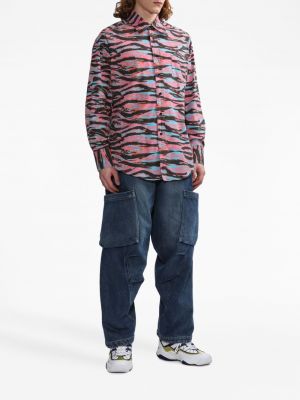 Bavlněná košile s potiskem s abstraktním vzorem Erl