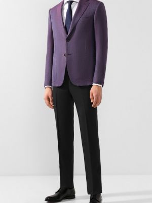 Шелковый пиджак Pal Zileri фиолетовый
