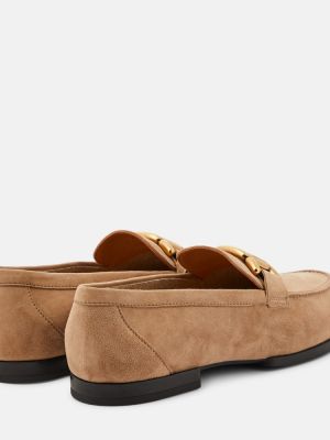 Loafers in pelle scamosciata Tod's marrone