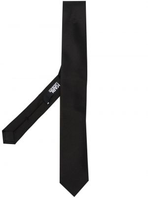 Жакардова копринена вратовръзка Karl Lagerfeld черно