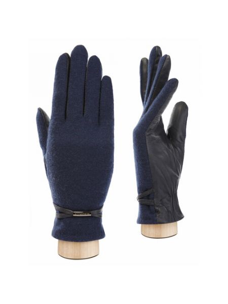 Синие перчатки Eleganzza
