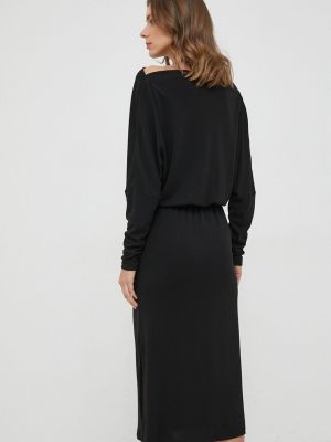 Oversized midi šaty Sisley černé