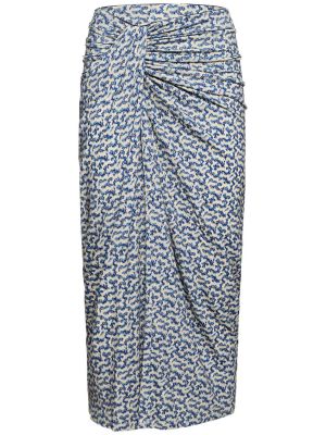 Viskózové midi sukně Marant Etoile modré