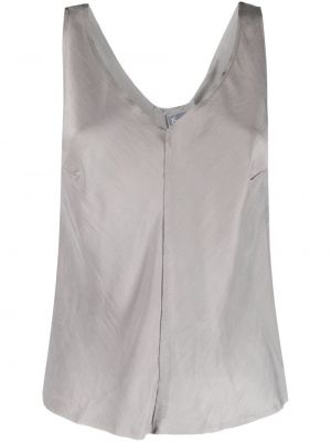 Bluza brez rokavov z v-izrezom Kristensen Du Nord siva