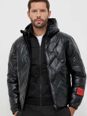 Oversized téli kabát Ea7 Emporio Armani fekete
