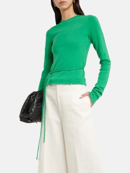 Кашемировый пуловер Extreme Cashmere зеленый