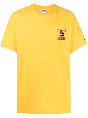 T-shirt ricamato Tommy Jeans giallo