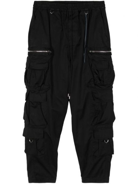 Spodnie sportowe z nadrukiem Mastermind World czarne