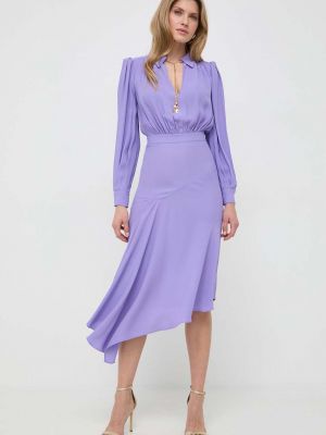 Sukienka mini Elisabetta Franchi fioletowa