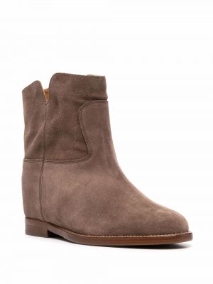 Ankle boots wsuwane Via Roma 15 brązowe