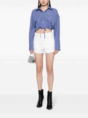 Shorts en jean Alexander Wang blanc