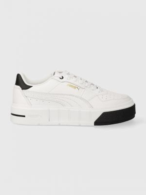 Sneakersy skórzane Puma Cali białe