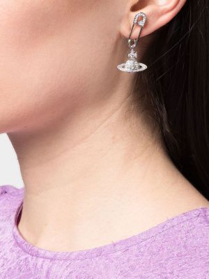 Boucles d'oreilles à boucle Vivienne Westwood argenté