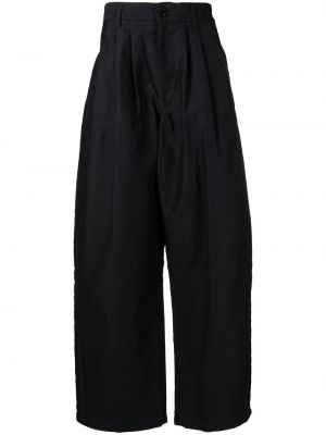 Pantaloni cu picior drept Yohji Yamamoto negru