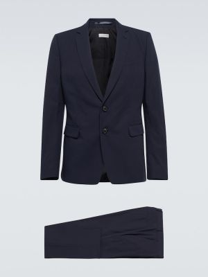 Anzug aus baumwoll Dries Van Noten blau