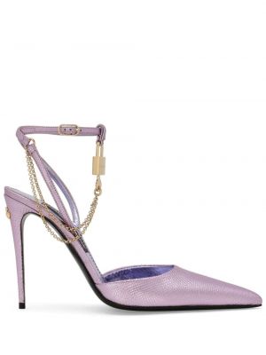 Pantofi cu toc Dolce & Gabbana violet