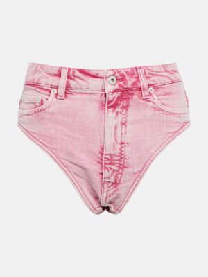 Teksariidest lühikesed püksid Y Project roosa