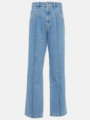 Straight leg jeans a vita alta Isabel Marant blu