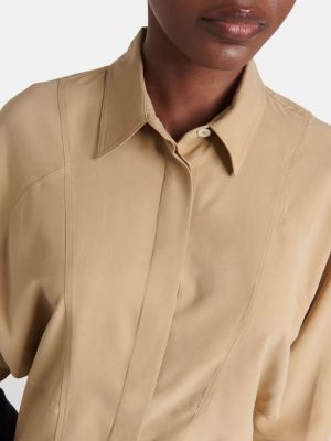 Camicia di seta Toteme beige