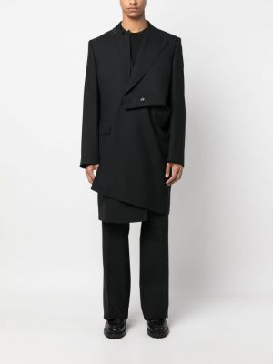 Asimetriškas paltas Marina Yee juoda