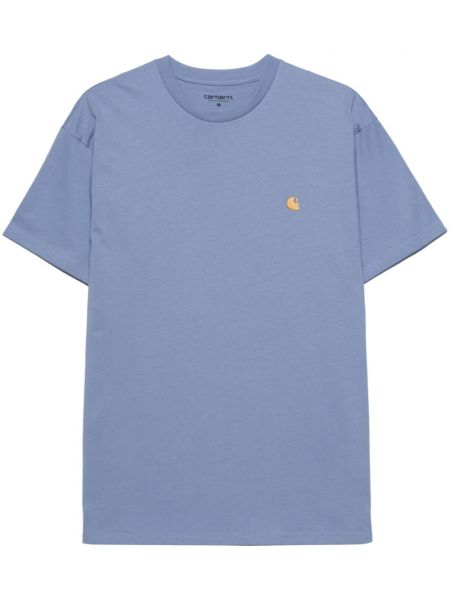 Puuvillased t-särk Carhartt Wip sinine