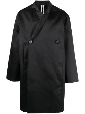 Сатенено палто Rick Owens черно