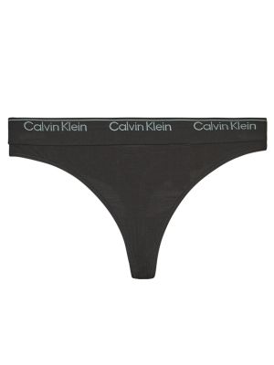 Chiloți tanga Calvin Klein Jeans negru
