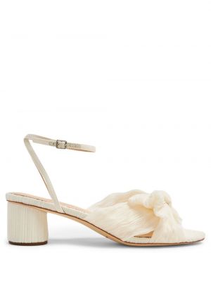 Plisované sandály Loeffler Randall bílé