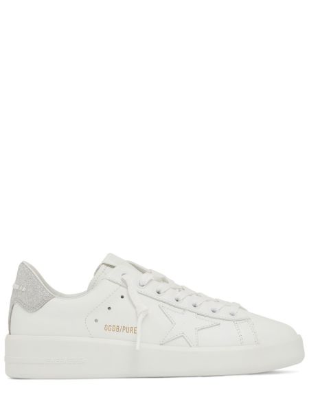 Lær sneakers Golden Goose hvit