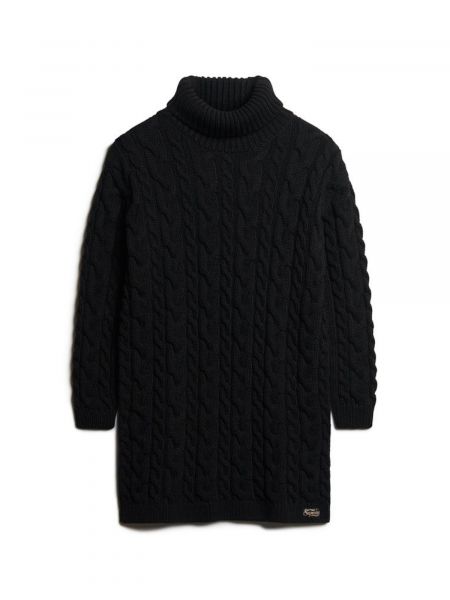Robe en tricot Superdry noir