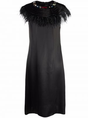 Коктейлна рокля без ръкави Lanvin черно