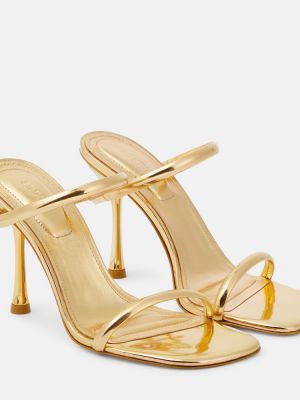Kožené sandále Simkhai zlatá