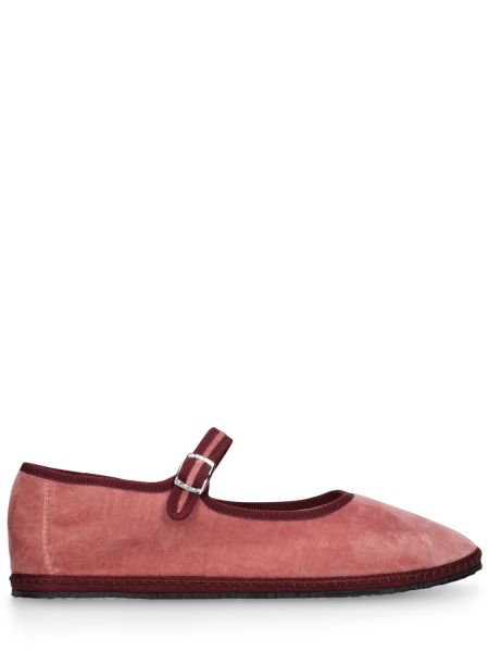 Βελούδινα loafers Vibi Venezia ροζ