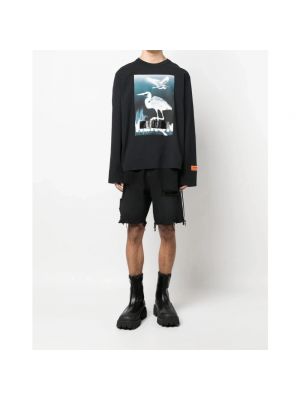 Sweatshirt mit rundhalsausschnitt Heron Preston schwarz