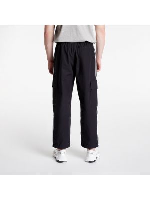 Ριγέ παντελόνι cargo Adidas Originals μαύρο