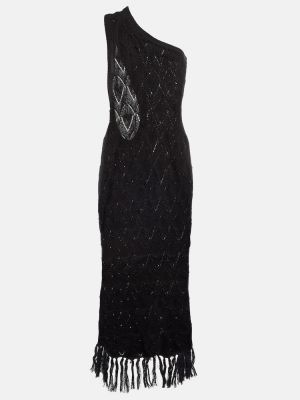 Sukienka midi bawełniana Dodo Bar Or czarna