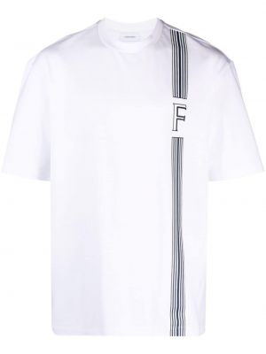 Βαμβακερή μπλούζα με σχέδιο Ferragamo
