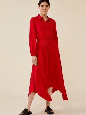Платье из вискозы Finery красное