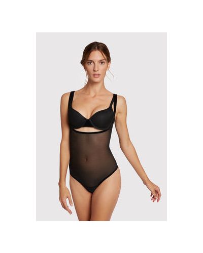 Body din tul Wolford - negru