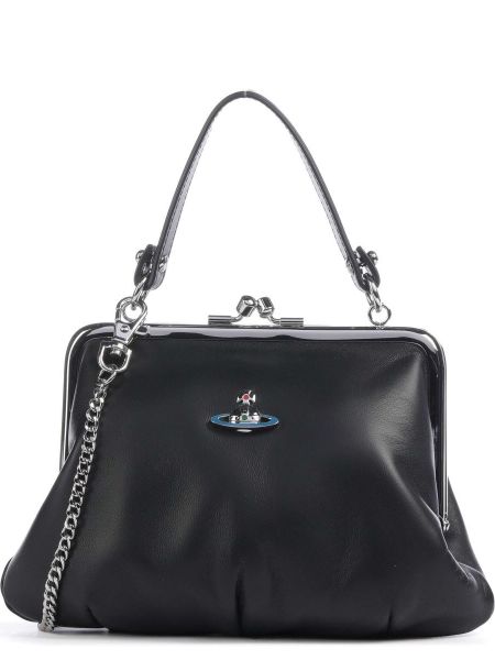 Кожаная сумка через плечо Vivienne Westwood черная