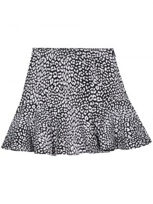 Krepové leopardí mini sukně s potiskem Michael Michael Kors