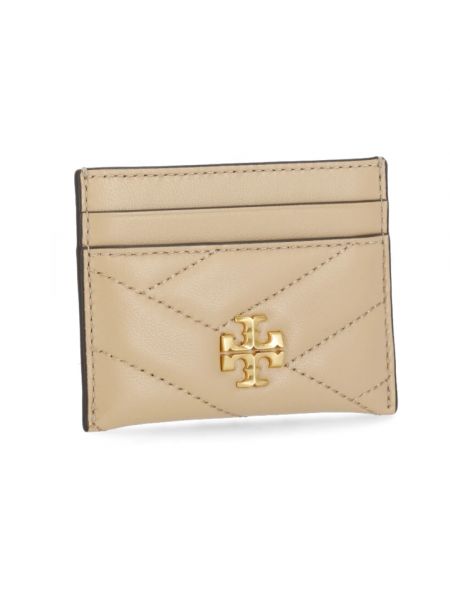 Cartera de cuero Tory Burch beige